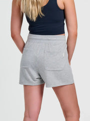 Women's Bamboo Lightweight Fleece Short - Light Heather Grey
