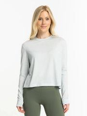 Women's Elevate Long Sleeve - Heather Tide Pool