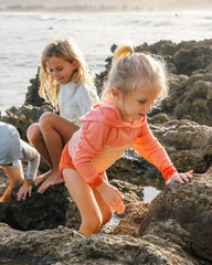 Toddler Colorblock Bamboo Shade Hoodie - Tropic Sea / Lime