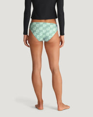 Women's Wavebound Bikini Bottom - Sea Scallop Print Ocean Mist