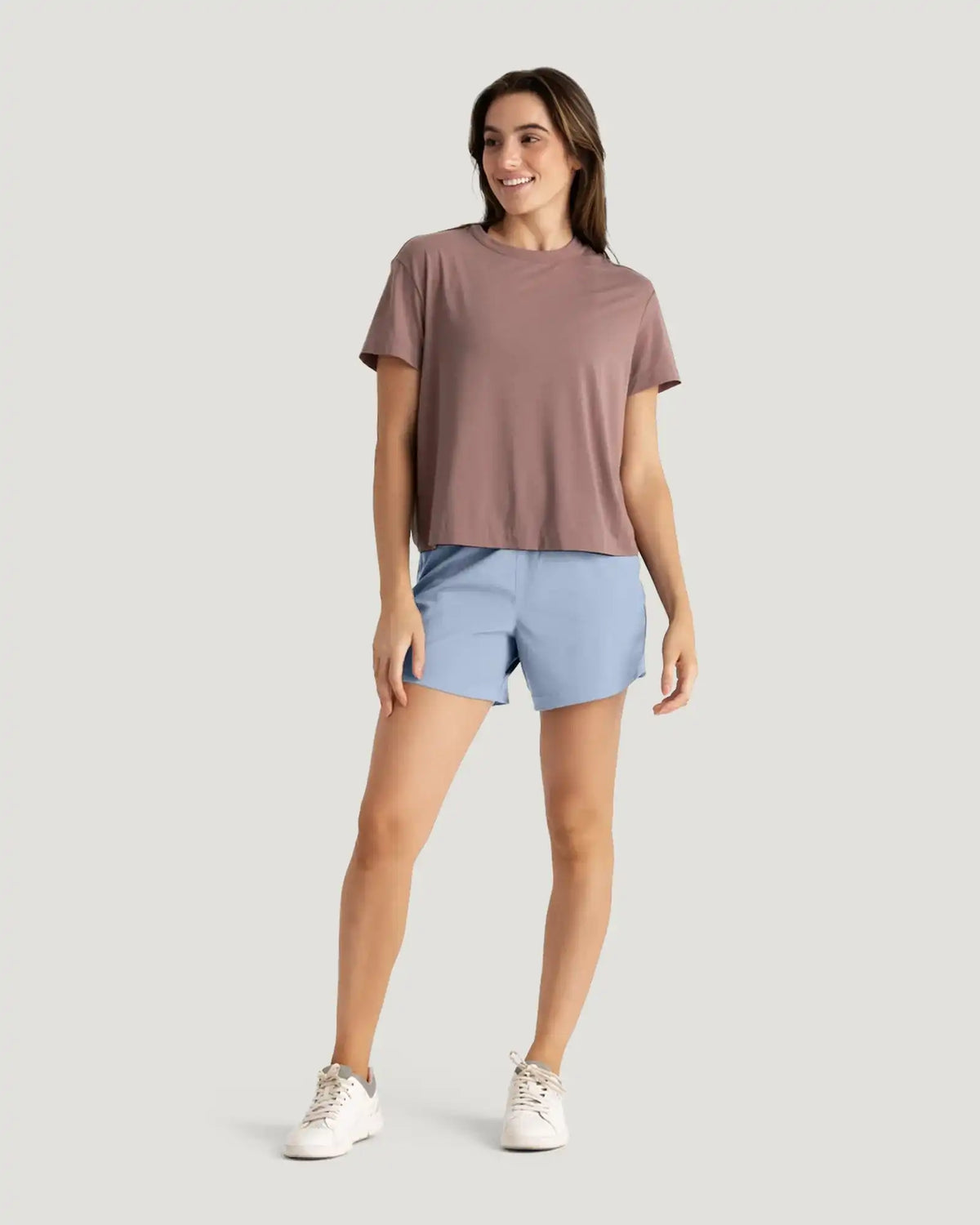 Women's Bamboo-Lined Active Breeze Short – 5" - Clear Sky