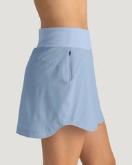 Women's Bamboo-Lined Active Breeze Skort – 15" - Clear Sky