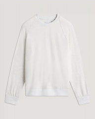 Women's Bamboo Lightweight Fleece Crew - Off White Heather