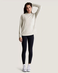 Women's Bamboo Lightweight Fleece Hoodie - Off White Heather