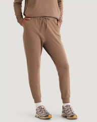 Women's Bamboo Lightweight Fleece Jogger - Fossil