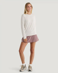 Women's Bamboo Shade Long Sleeve II - Off White Heather
