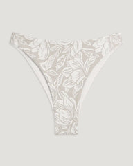 Women's Wavebound Cheeky Bikini Bottom - Nolia Floral Print Stone