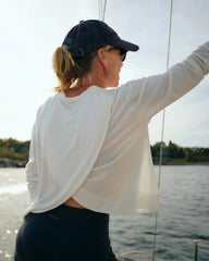 Women's Bamboo Shade Crossover Long Sleeve - Fig