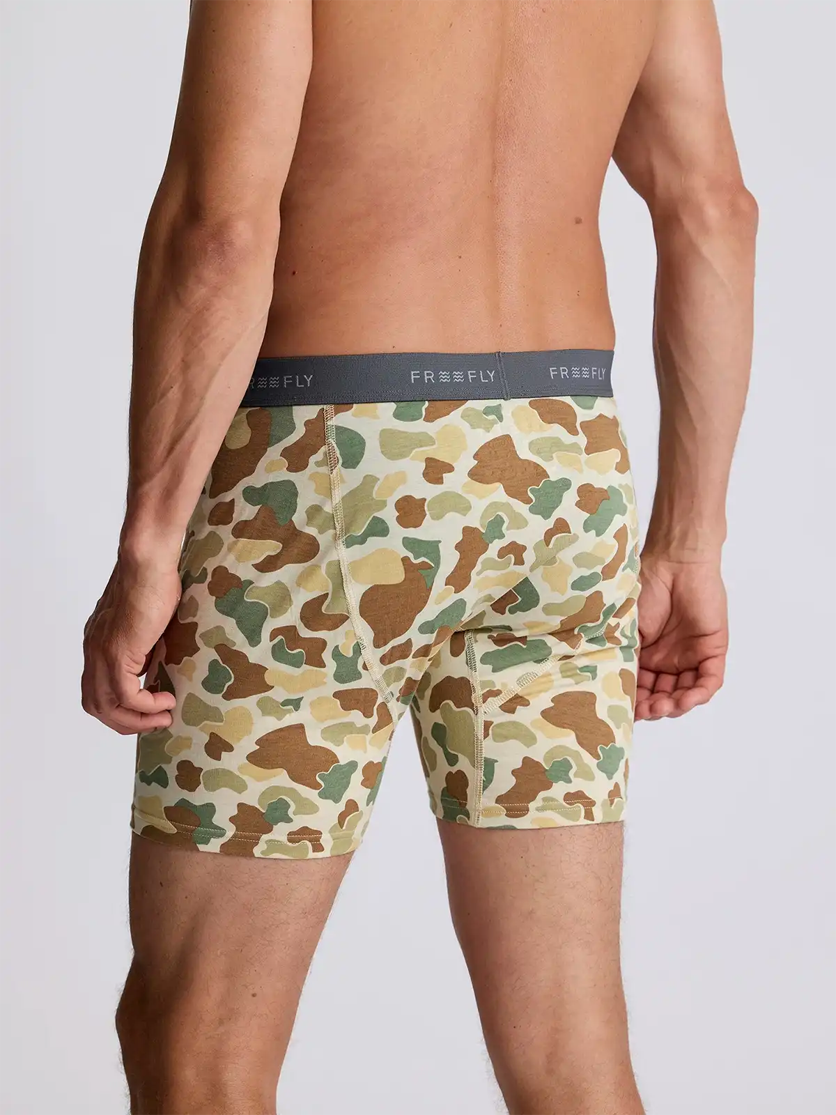 Men's Bamboo Motion Boxer Brief - Vintage Camo