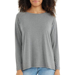 Women's Bamboo Everyday Flex Long Sleeve - Heather Navy