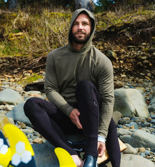 Men's Bamboo Lightweight Fleece Hoodie - Vintage Camo