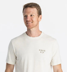 Redfish Camo Tee - Heather Oyster